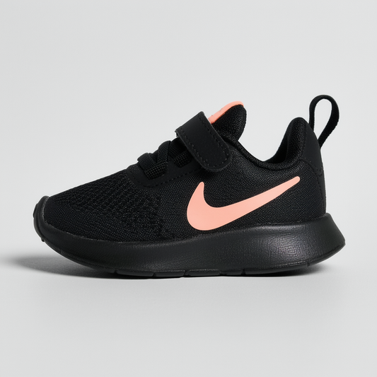 Nike Kids Star Runner 2 (TDV) Sneaker, Black/Sunset Pulse - Black - White, 3C Toddler US Toddler