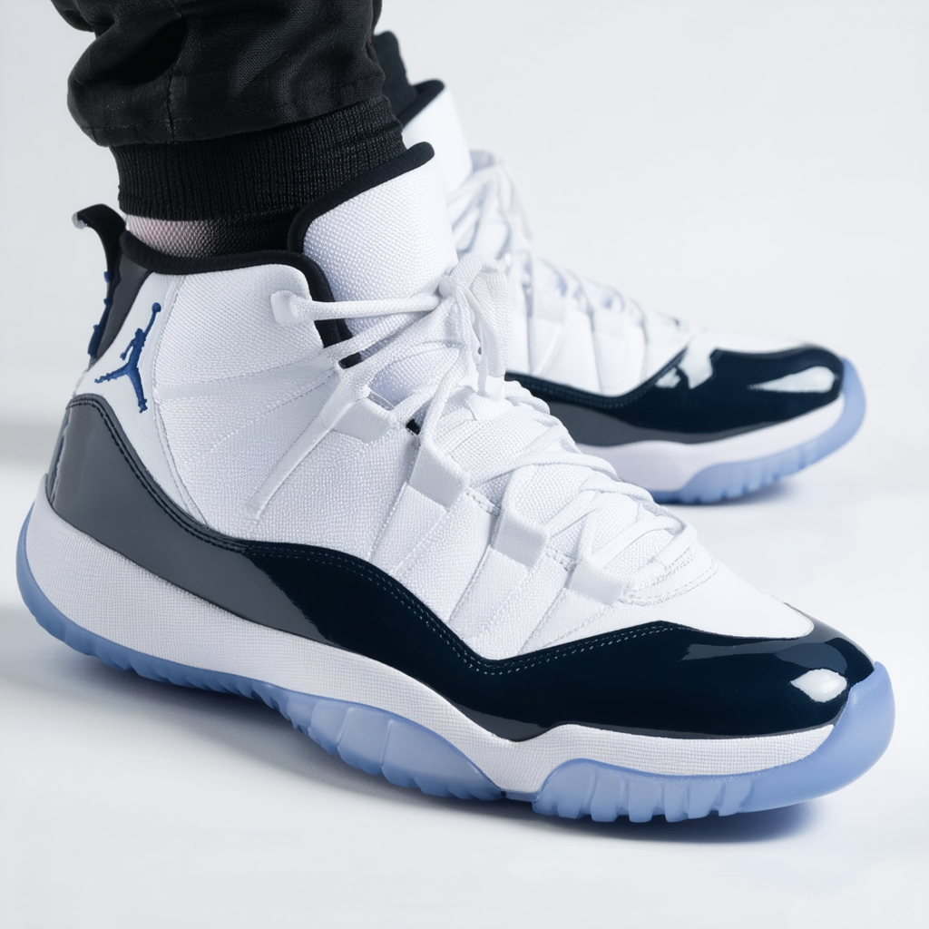 Air Jordan 11 Retro BG "Legend Blue" - 378038 117