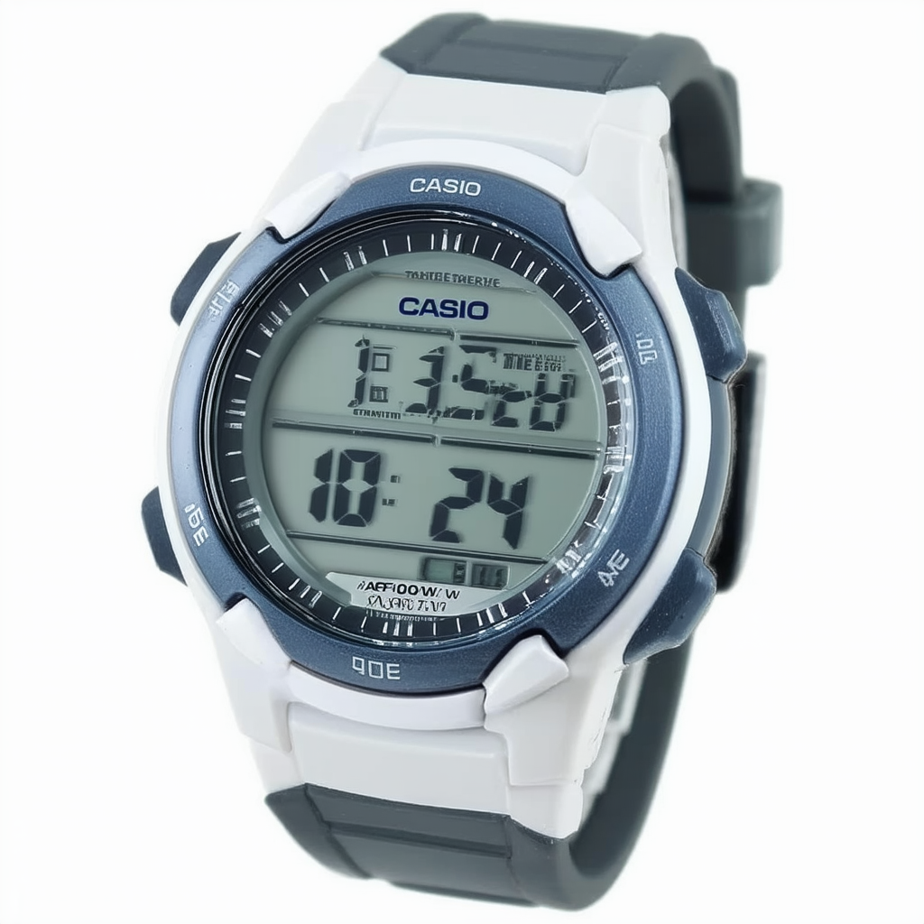 Casio #AQF102W-7BV Men's Analog Digital Thermometer Tide Graph Watch