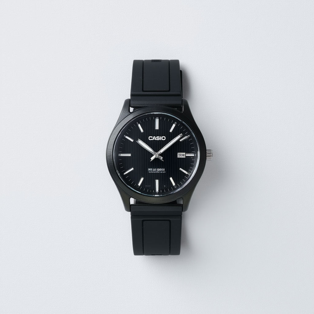 Casio Men's MQ24-1B3 Watch with Black Rubber Band