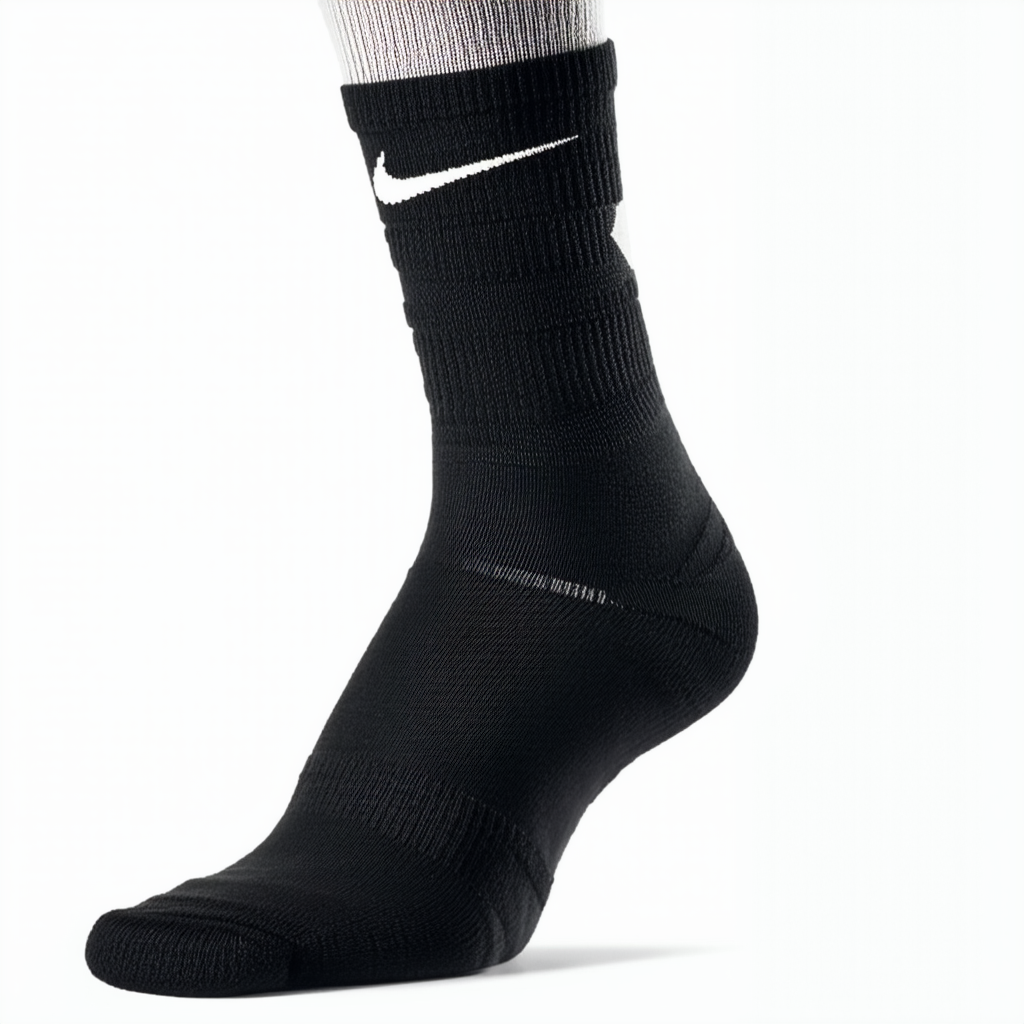 Nike Elite Fire Up Your Game Crew Socks (Black, Medium)