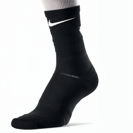 Nike Elite Fire Up Your Game Crew Socks (Black, Medium)