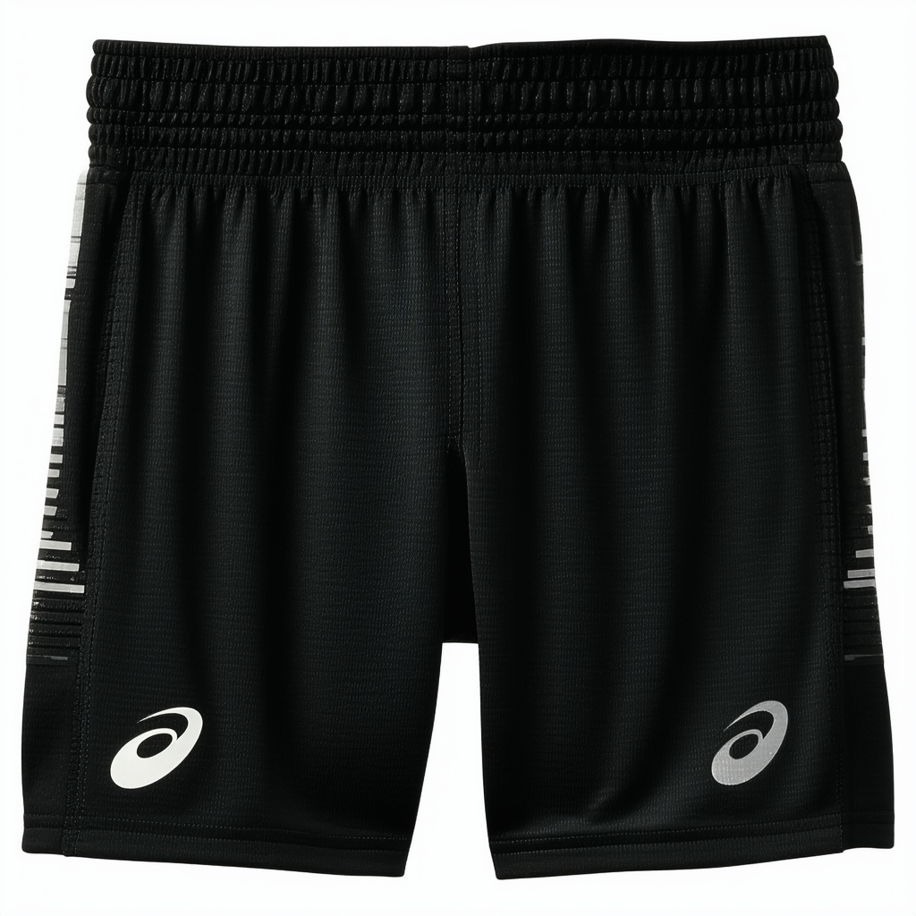 ASICS Little Boys' Sprint Short, Black, 7