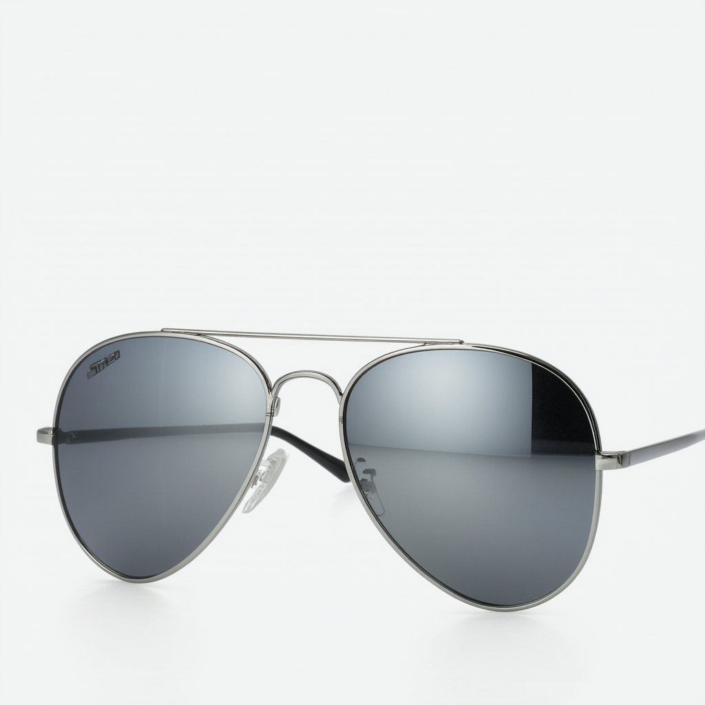 Premium Flash Mirror Lens Aviator Sunglasses (Nickel Plated Metal Frame)