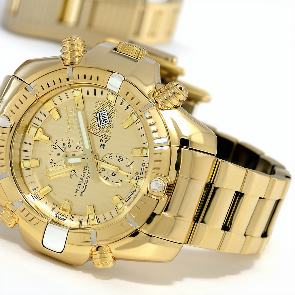 Invicta Men's 23071 Pro Diver Analog Display Japanese Quartz Gold Watch