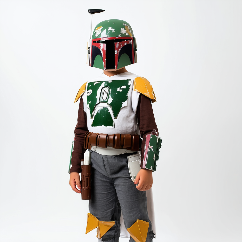 Star Wars Boba Fett Deluxe Costume Youth Kids Size Dress Up Halloween
