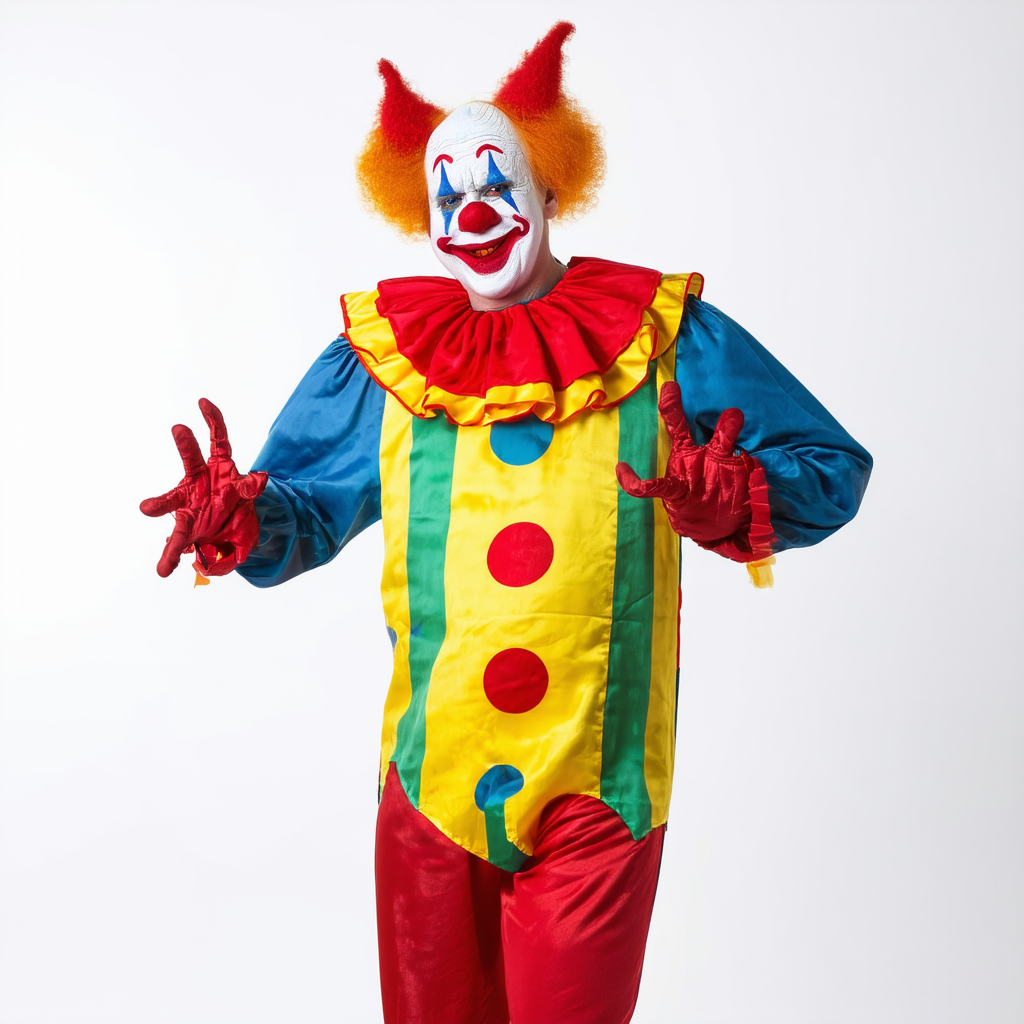 Rubie's Men's Haunted House Collection Dotted Clown Costume, Red, Extra-Large