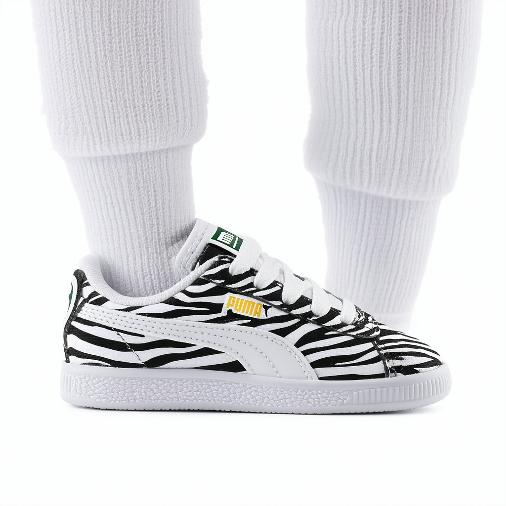 PUMA Roma SL Zebra V Kids Classic Sneaker (Infant/Toddler/Little Kid/Big Kid)
