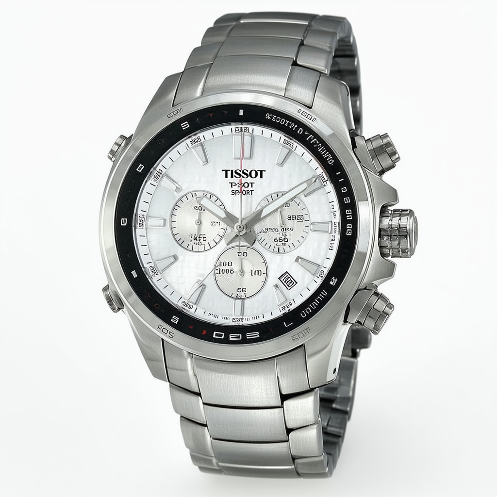 Tissot Men's T0444172103100 T-Sport PRS516 Quartz Silver Chronograph Dial Watch