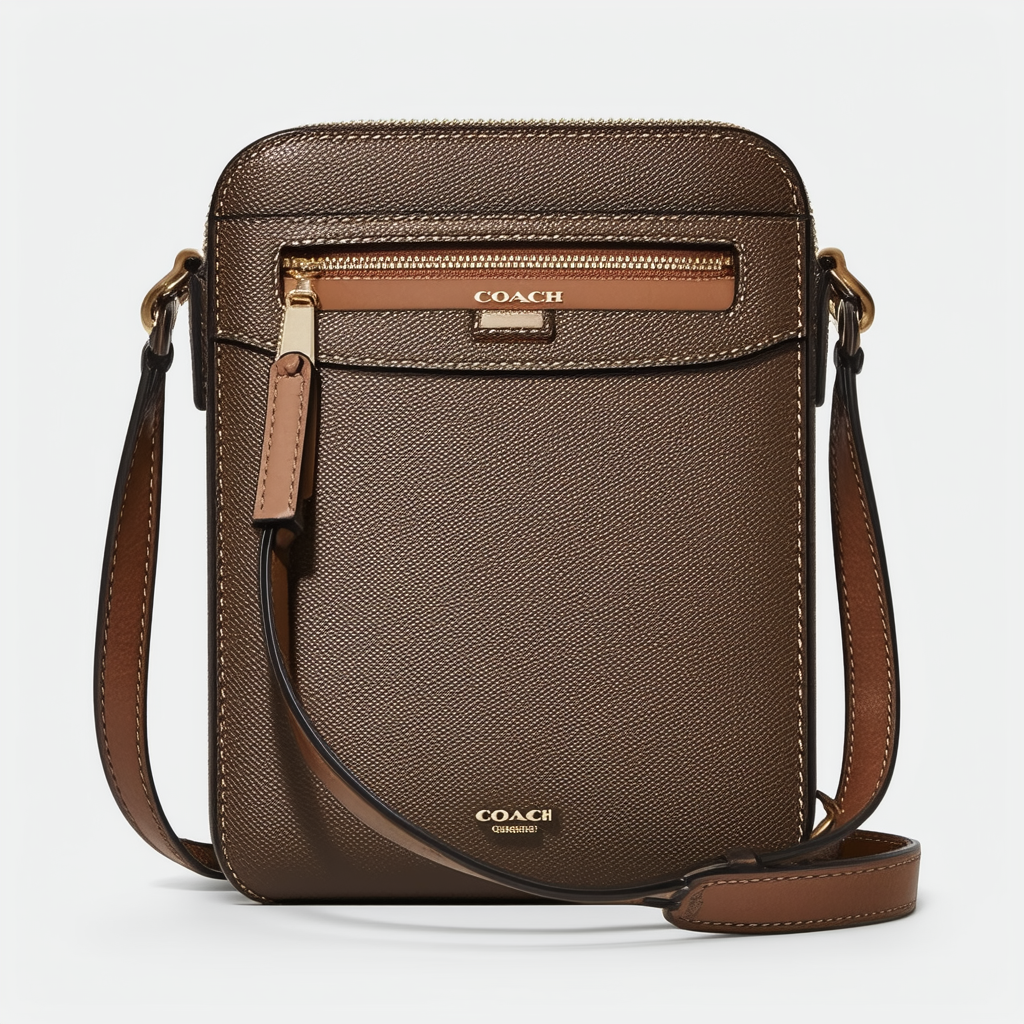 COACH Signature Leather Chaise Crossbody