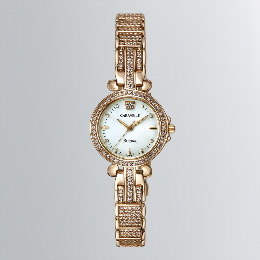 Caravelle by Bulova Women's 43L113 Swarovski Crystal Accented Bracelet Watch