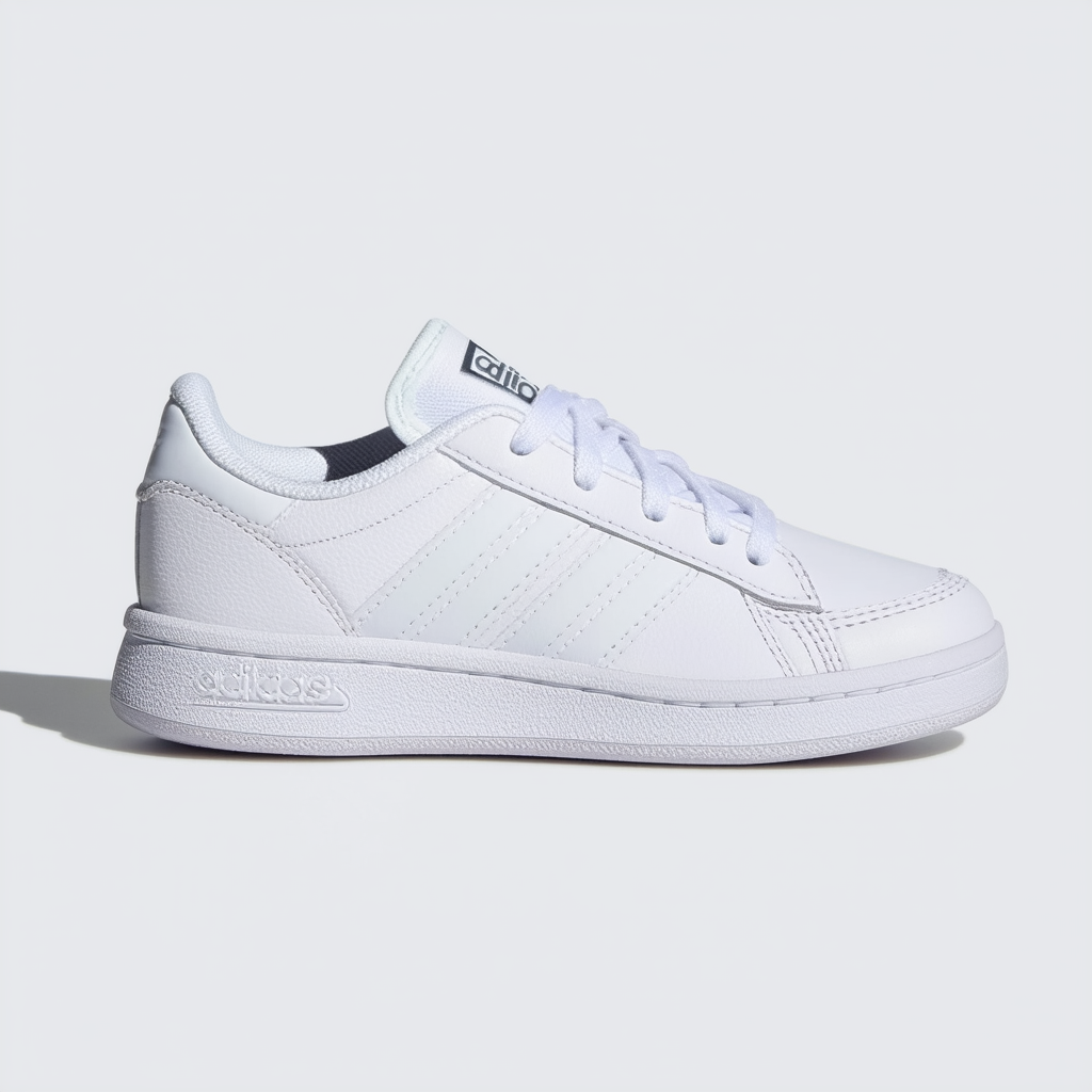 adidas Girl's VL Court 2.0 Tennis Sneaker 4 M US