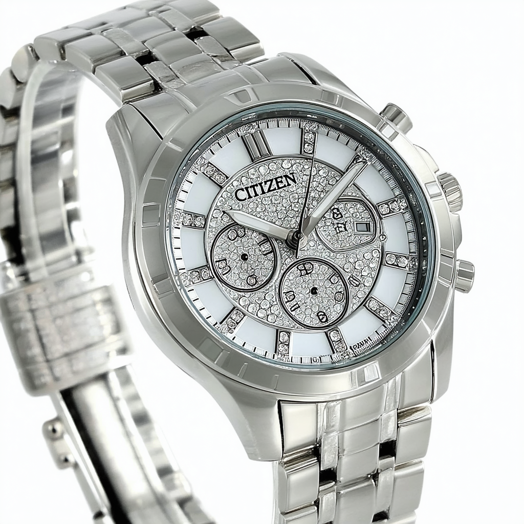Citizen Women's FB1296-51H "Eco-Drive" Stainless Steel Swarovski Crystal-Accented Watch