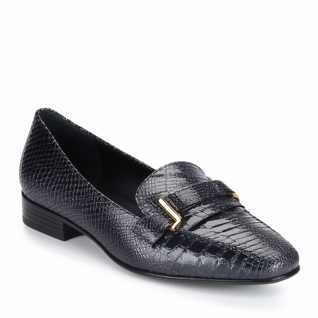 Anne Klein Women's Meg Reptile Slip-On Loafer