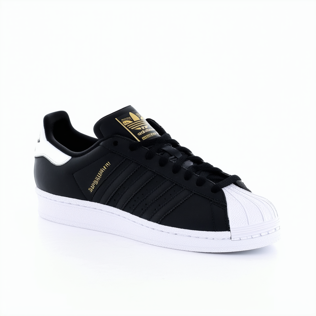 adidas Originals Women's Superstar Sneaker, Core Black/Core Black/White (Slip-On), 8.5