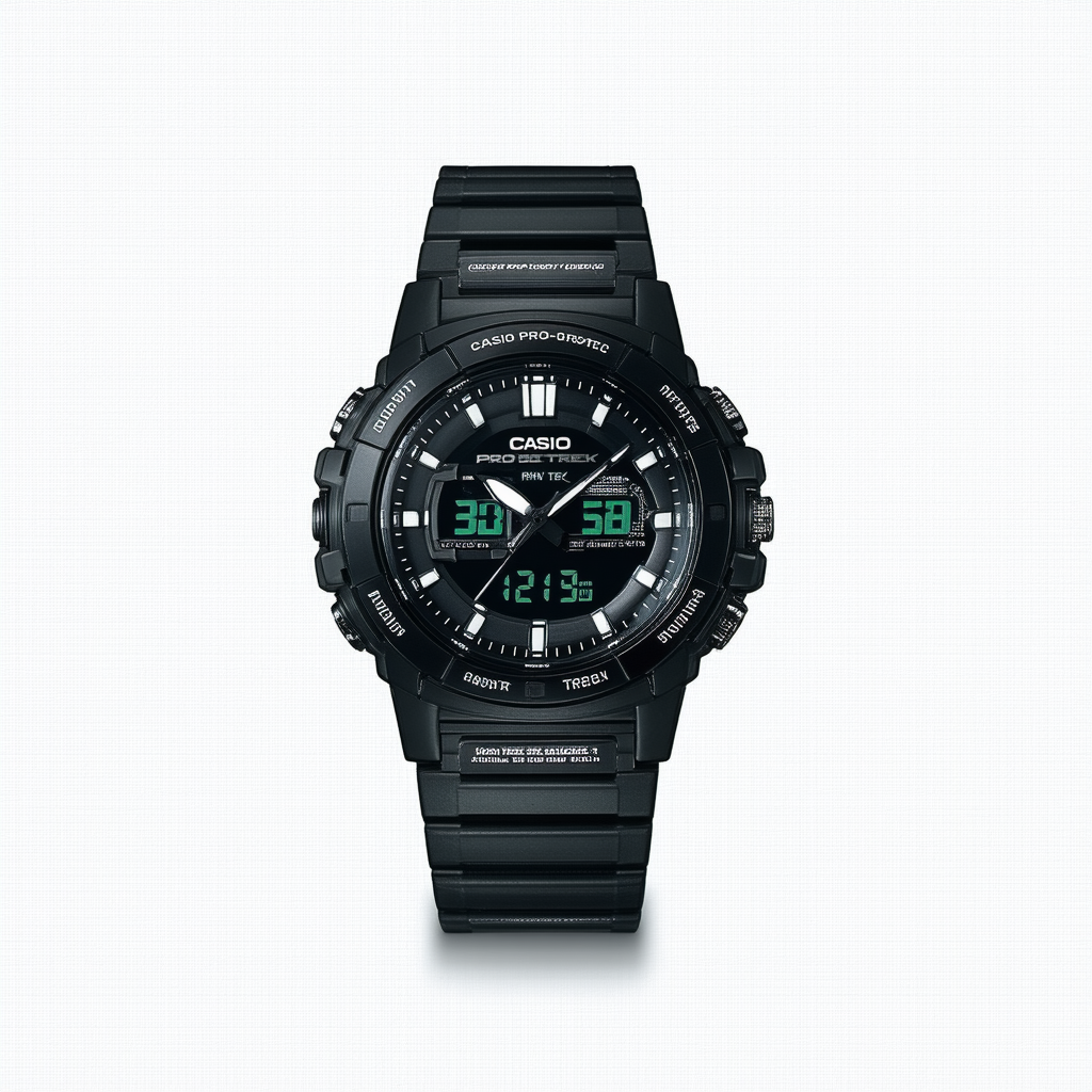 Casio Men's PRW-3500Y-1CR Pro Trek Quartz Solar Atomic Digital Display Black Watch