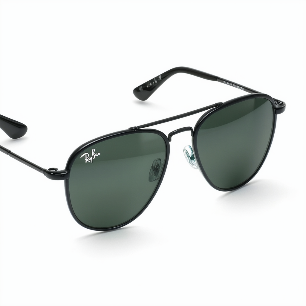 Ray-Ban RB8301 Sunglasses Black Crystal Polar Green 56 14 140