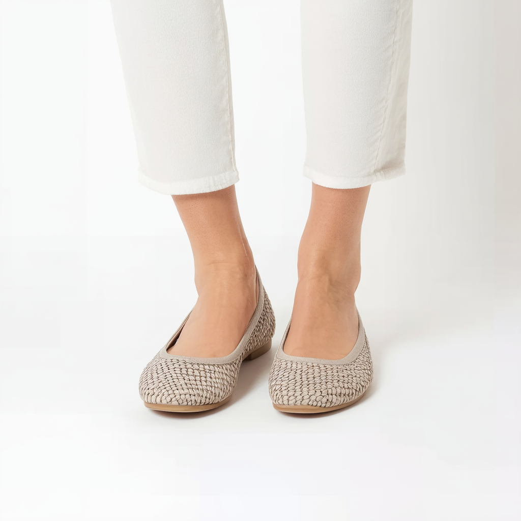 Rockport Women's Faye Interwoven Ballet Flat