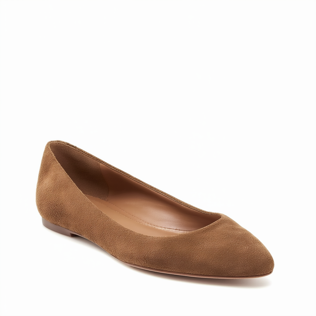 NINE WEST Women's Begany Suede Ballet Flat