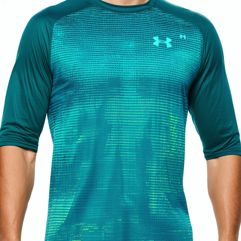 Under Armour Men's Tech Jacquard T-Shirt, Nova Teal/Northern Lights, XX-Large
