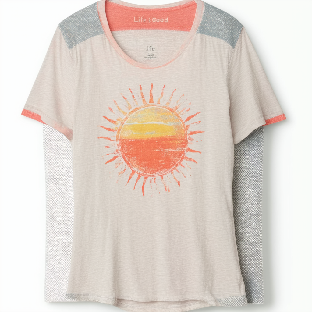 Life is Good Women's Topnotch Burnout Sun's Shine Tee