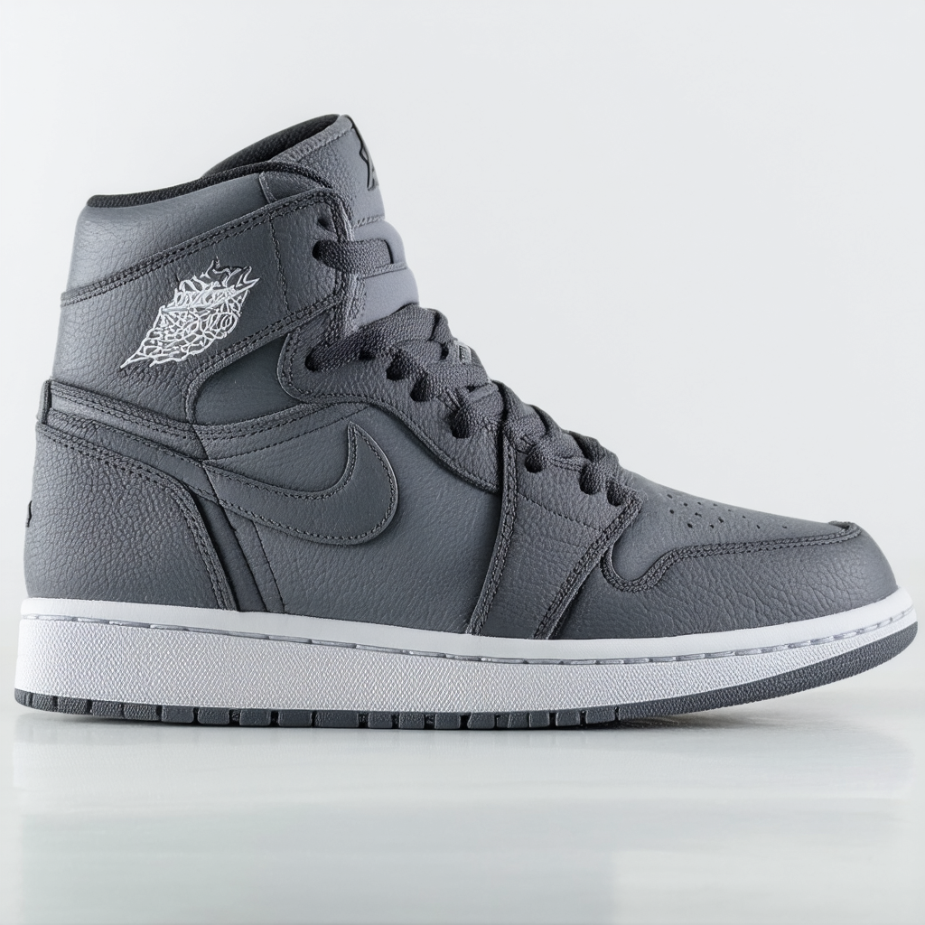 Nike Men's Air Jordan 1 Mid COOL GREY/WHITE/COOL GREY Basketball Shoe - 9.5 D(M) US
