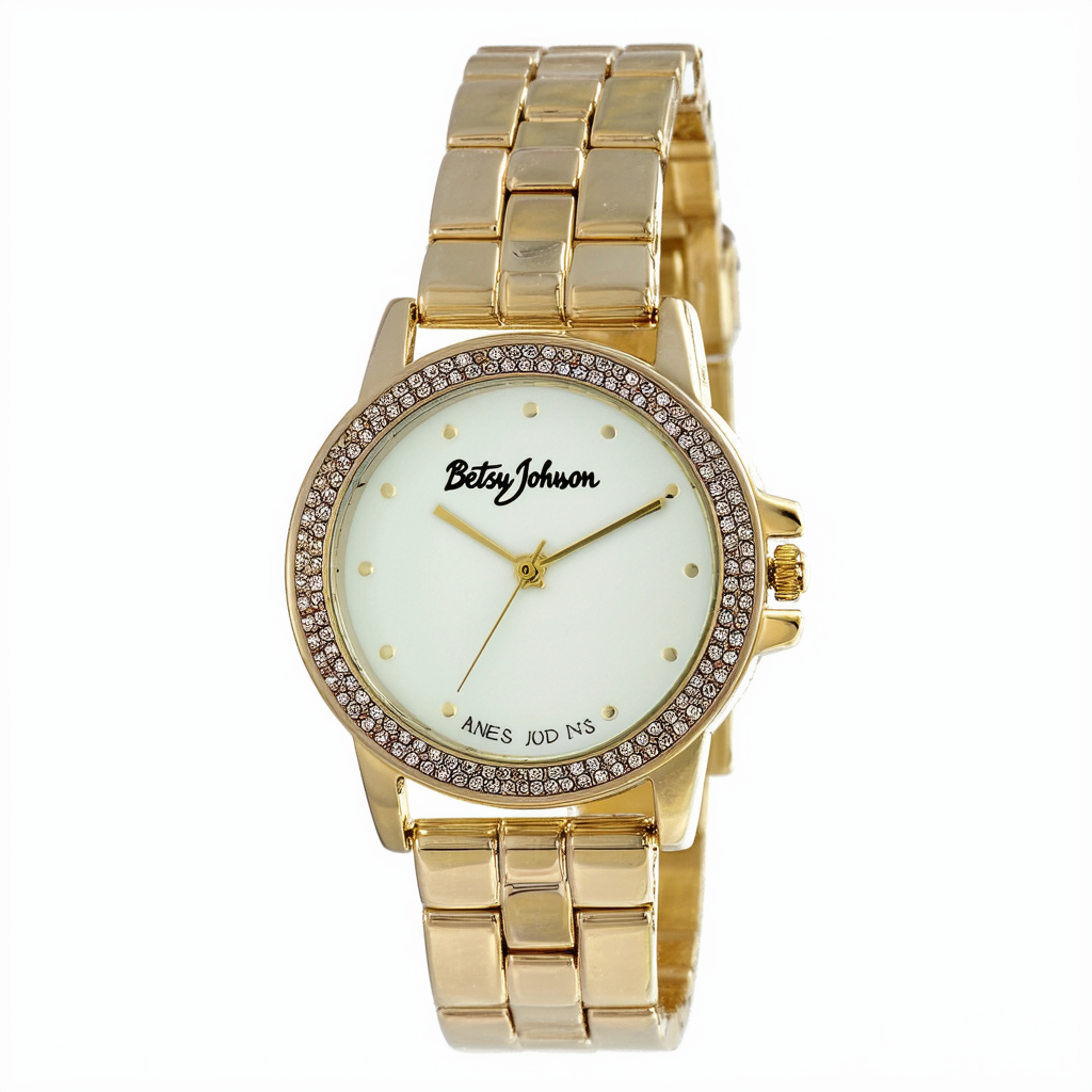 Betsey Johnson Women's BJ00235-01 Analog Display Quartz Gold Watch