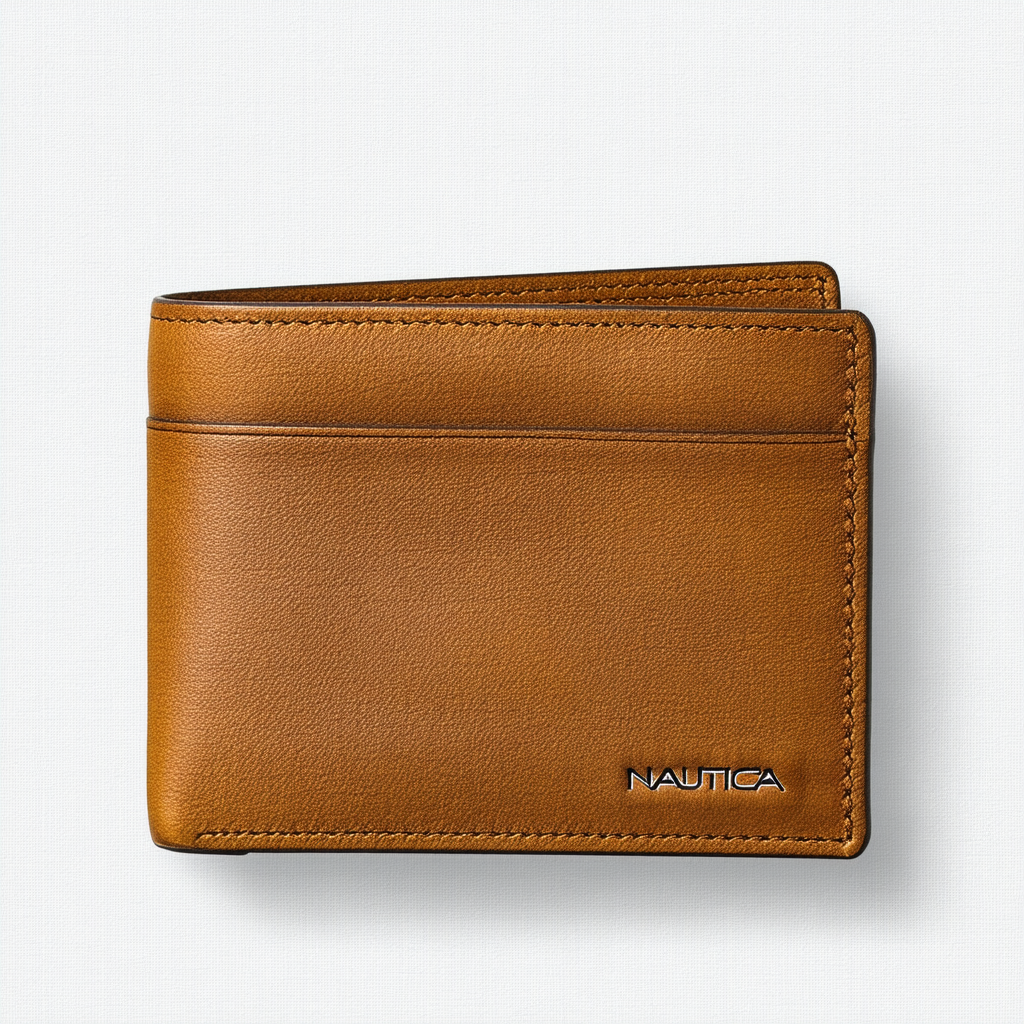 Nautica Men's Vegetable Tanned Passcase Wallet