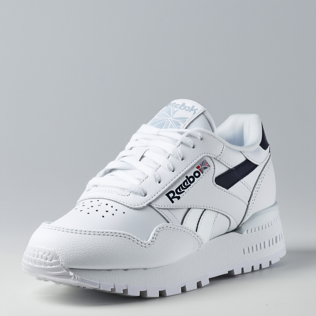 Reebok Women's Classic Leather Walking Shoe, Porcelain/White/Black, 10 M US