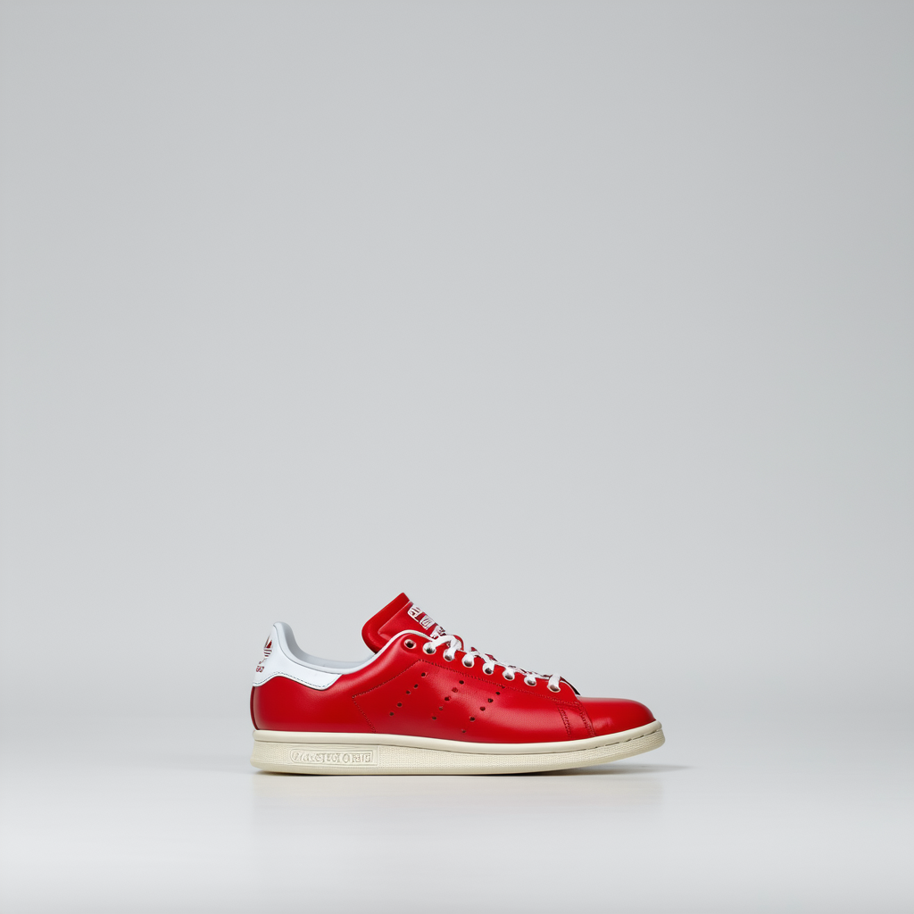 Adidas Mens PW Stan Smith BPD "Pharrel Williams" Red/White Leather Casual Shoes