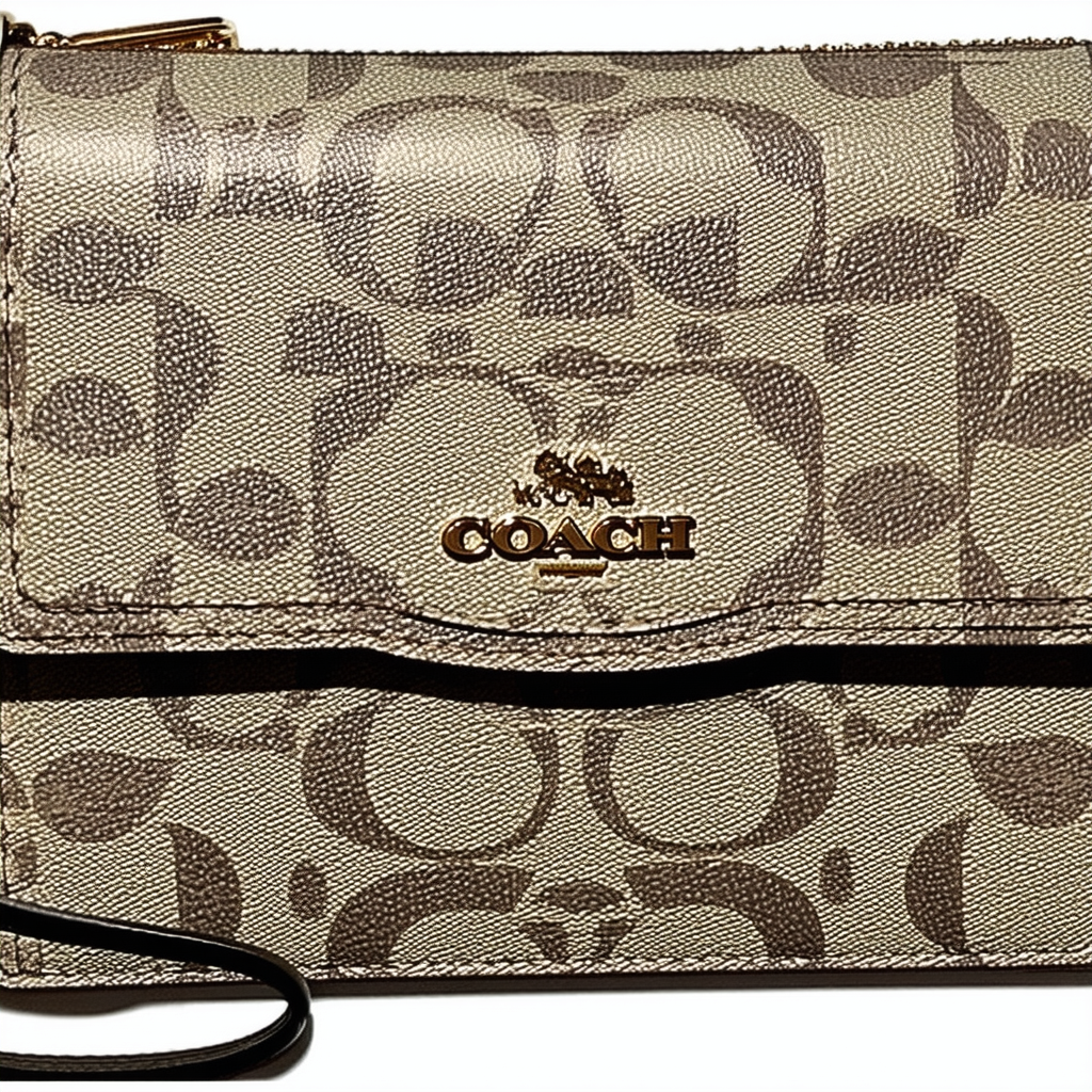 Coach Signature Large Phone Wallet/Wristlet