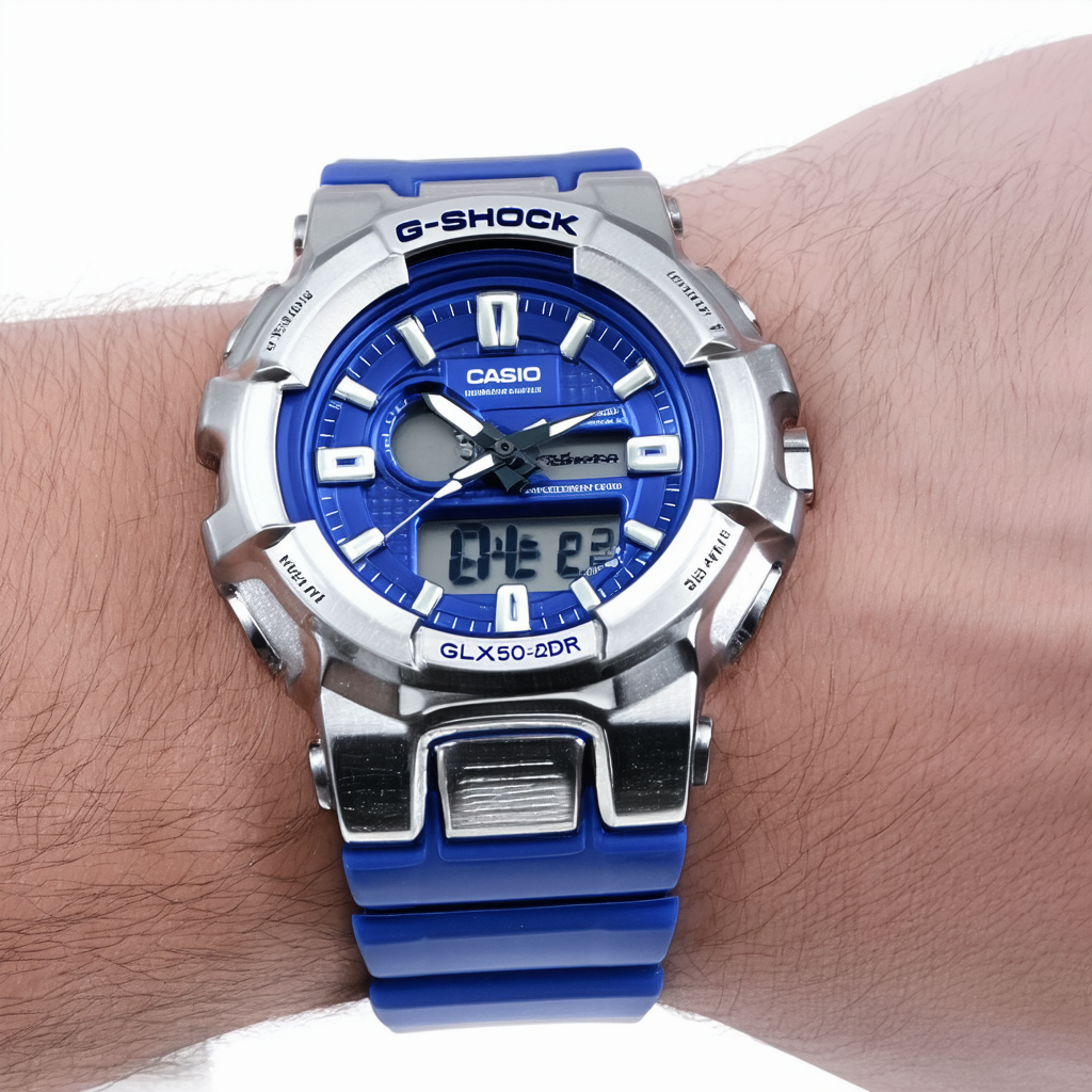 Casio G-Shock Digital Blue Dial Men's Watch - GLX-150-2DR (G391)