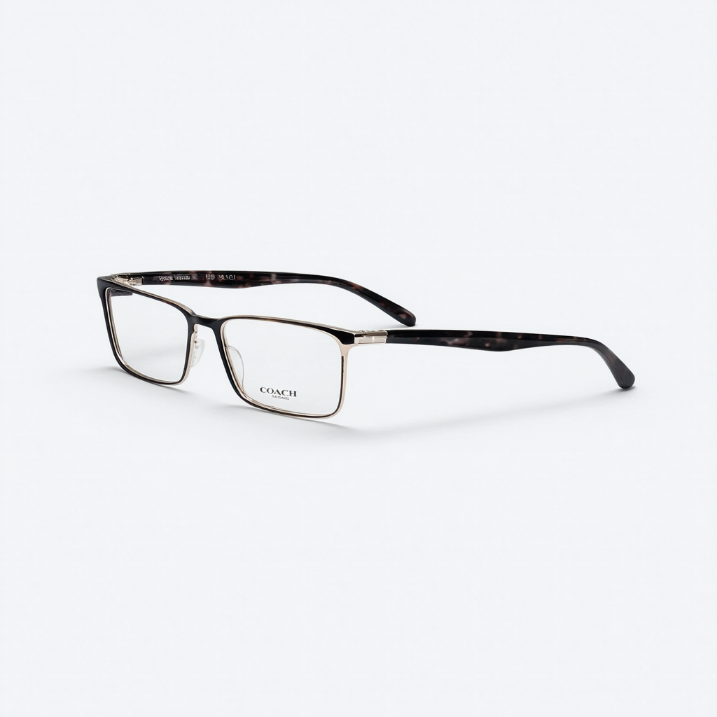 Coach HC 6078 5002 Rectangle Eyeglasses Black/Demo Lens