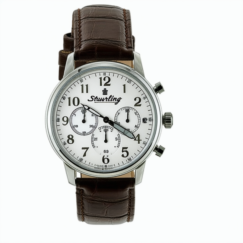 Stuhrling Original Men's 118.331516 Lifestyle Traveler Swiss Quartz Leather Alligator Strap Watch