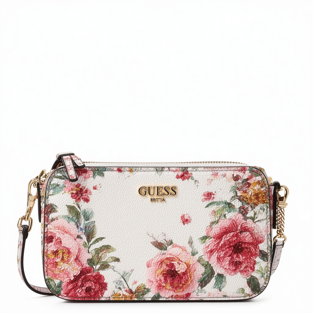 GUESS Britta Floral Crossbody Top Zip