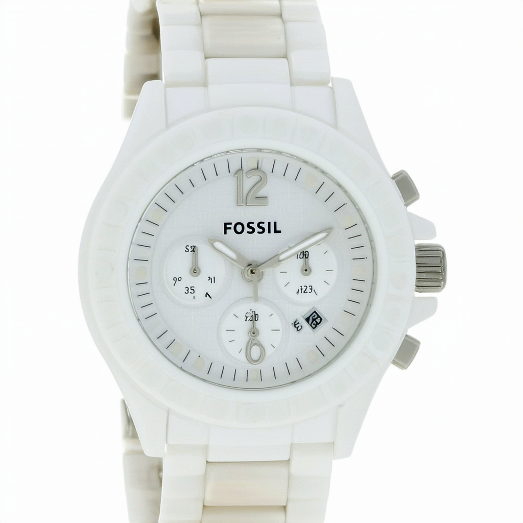 Fossil Women's ES3251 Riley White Resin Watch