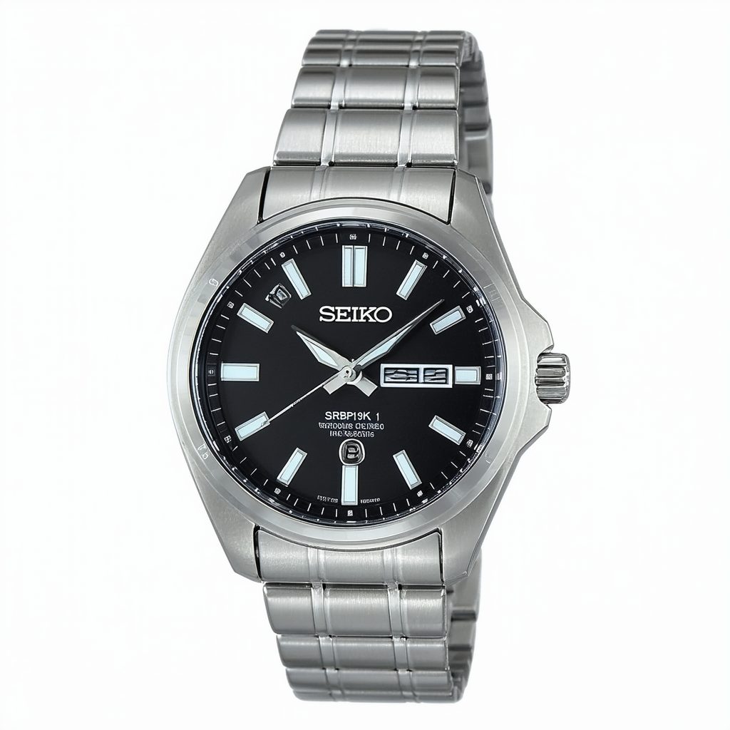 Seiko Mens Analogue Automatic Watch with Stainless Steel Strap SRPB19K1