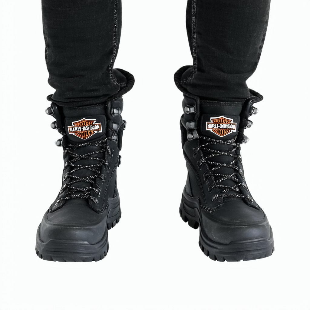 Harley-Davidson Mens YUMA Hiking Boots Casual Athletic BLACK (Size Run 7-13 M) SPR-SUM FAL-WIN