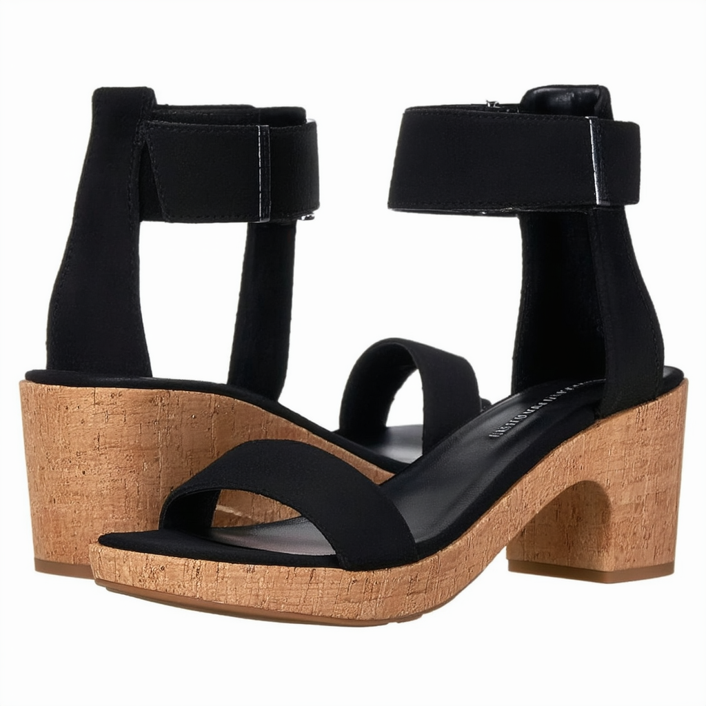 Naturalizer Womens Mallory Ankle Strap Platform Strappy Heeled Sandal