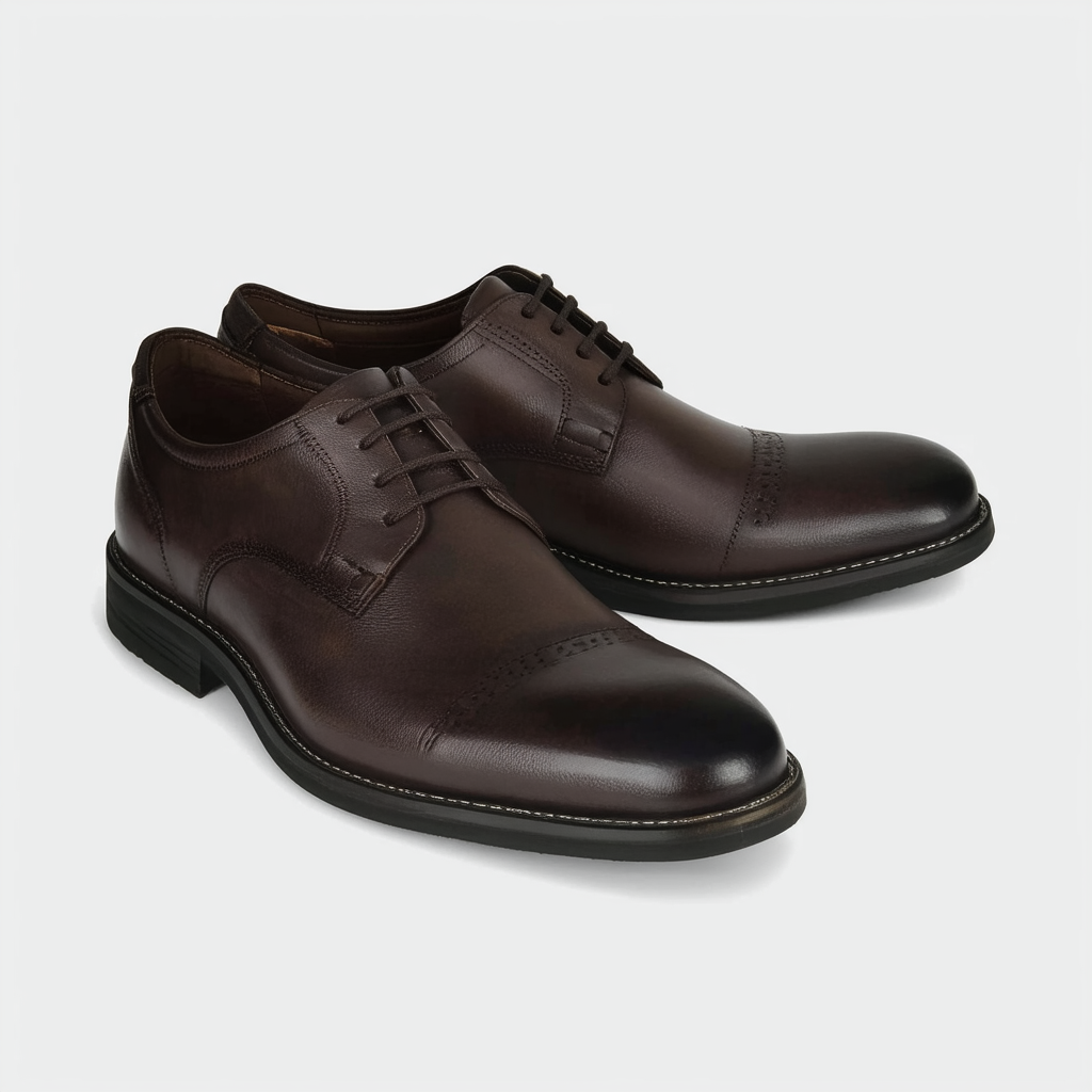 Rockport Men's City Smart Cap Toe Oxford Dark Bitter Chocolate 10 M (D)-10 M
