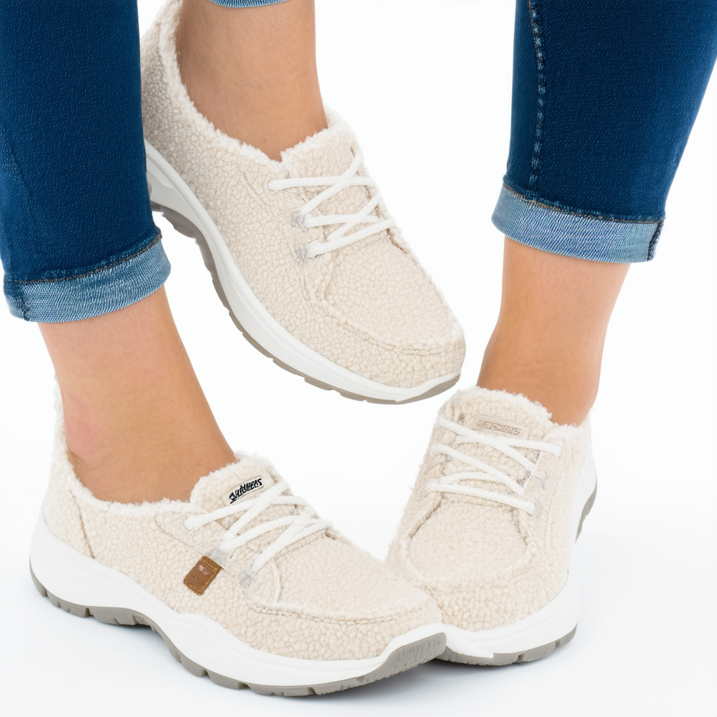Skechers BOBS Women's Plush Lite-Winter Skies Flat