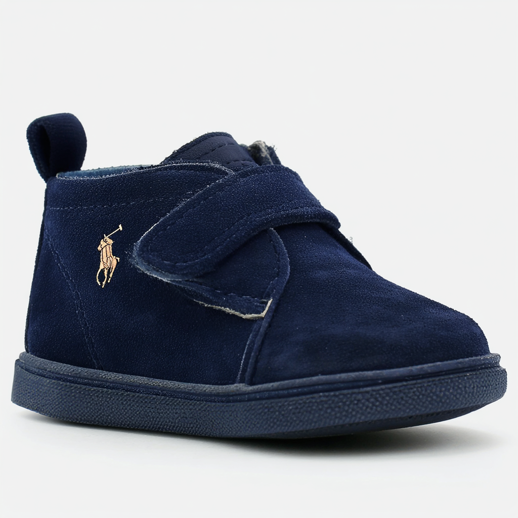 Polo Ralph Lauren Kids Boy's Chett EZ Shoe, Navy Suede, M050 M US Toddler
