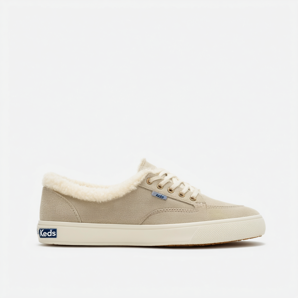 Keds Women's Double Decker Suede/Shearling Sneaker