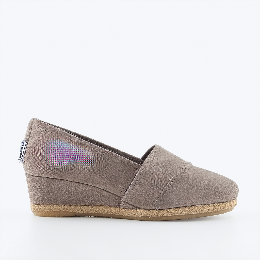 TOMS Taupe Suede Youth Desert Wedge 10003598 (Size: 2D)