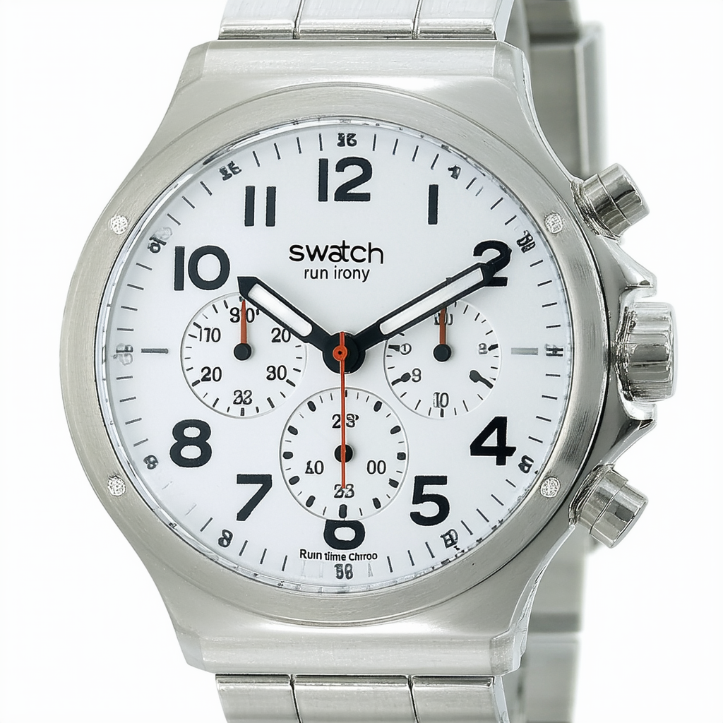 Swatch Run Time Irony Chrono Unisex Watch YCS1009
