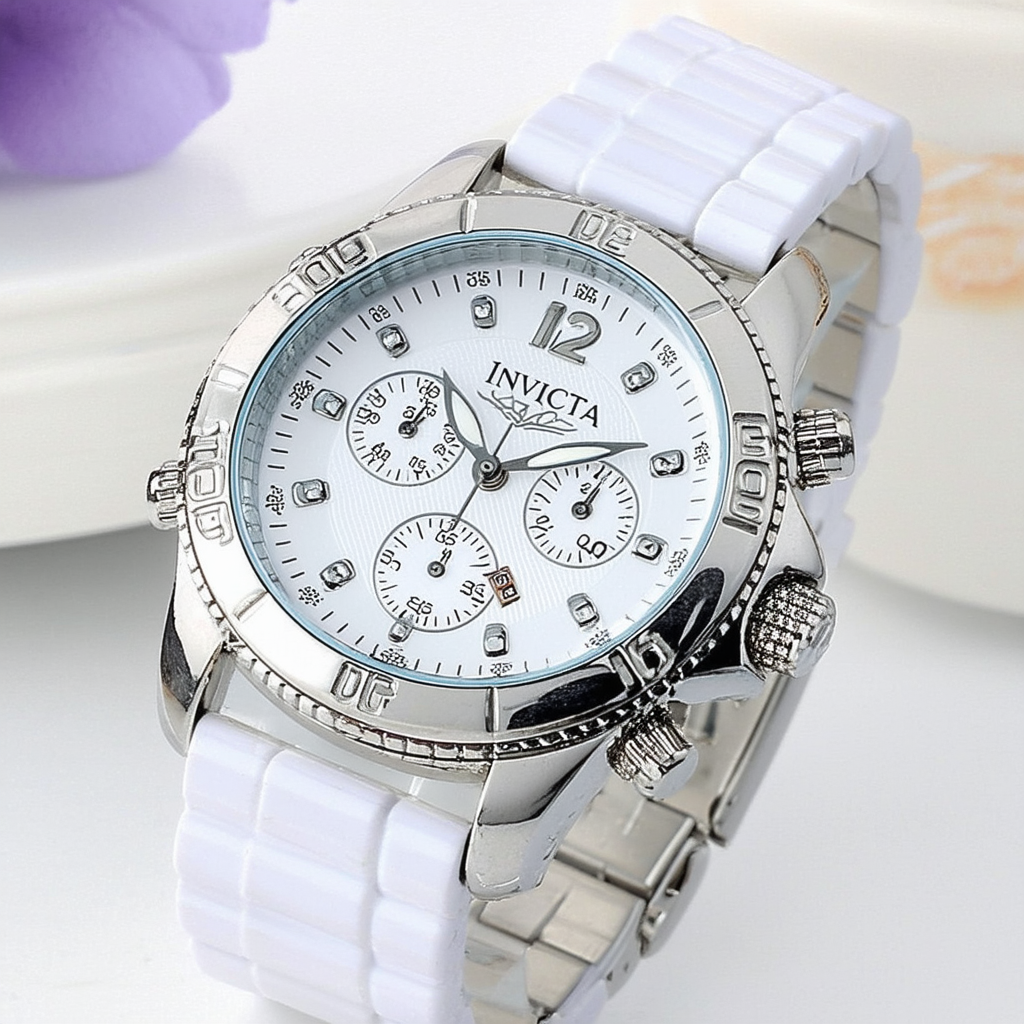 Invicta Women's 15874 Angel Analog Display Swiss Quartz Silver Watch