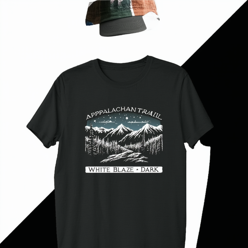 CafePress Appalachian Trail White Blaze Dark Graphic Shirt