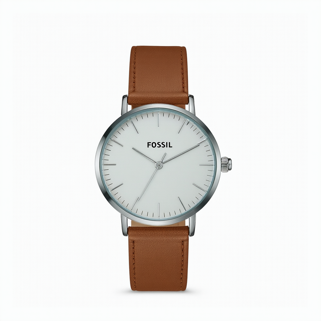 Fossil Women's ES3907 Stainless Steel Watch with Brown Strap
