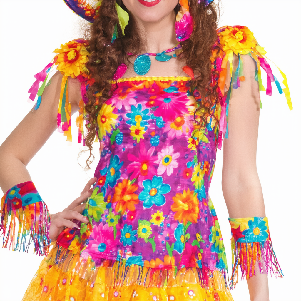 Forum Novelties Women's Flower Power Hippie 60's Costume