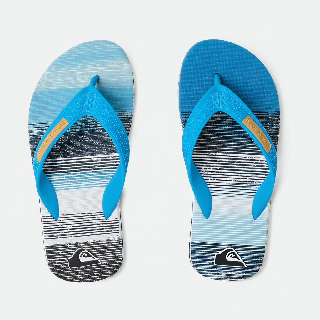 Quiksilver Men's Molokai Art Flip-Flop, White Blue, 9(42) M US